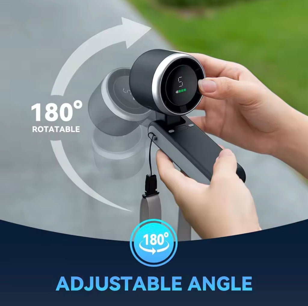 Rechargeable Lithium Battery USB Charging Travel Mini Fan